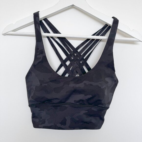 Lululemon Sports Bra Camo style MEDIUM SUPPORT, A/B CUP SIZE 4 - Picture 5 of 6